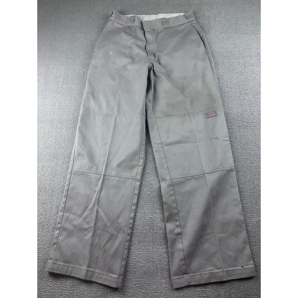 Dickies Loose Fit Double Knee Work Pants Women 12 Gray Straight Leg Gorpcore